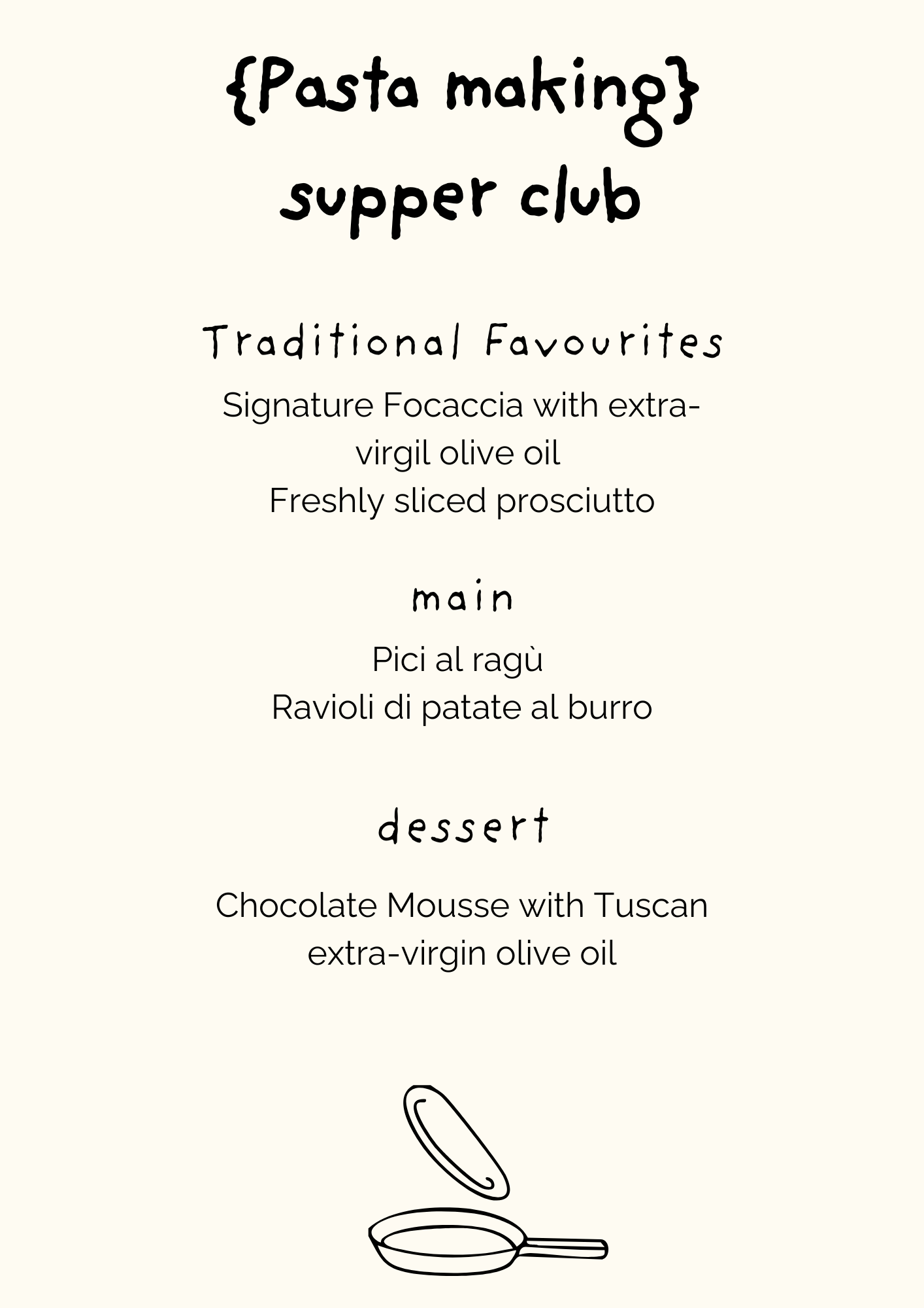 Bespoke Supper club Experience